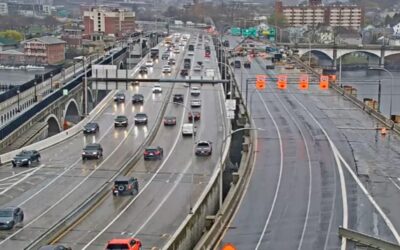 RIDOT abre tercer carril de circulación en lado oeste Puente Washington