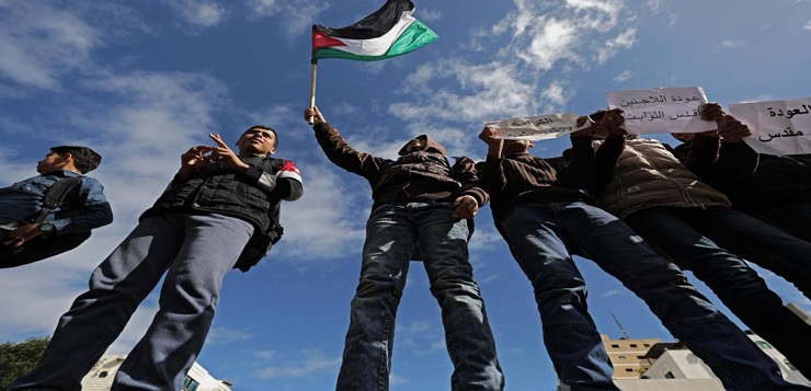 Estudiantes de la Universidad de Nueva York se unen a las protestas de apoyo a Gaza