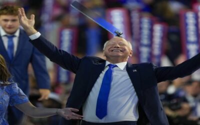 Tim Walz acepta nominación vicepresidencial demócrata en convención en Chicago