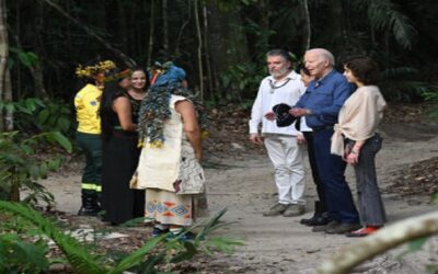 Biden se convierte en el primer presidente de EE.UU. que visita la Amazonía