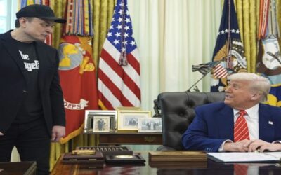Trump se despide de Elon Musk en el Despacho Oval, elogiándolo por un “cambio colosal”