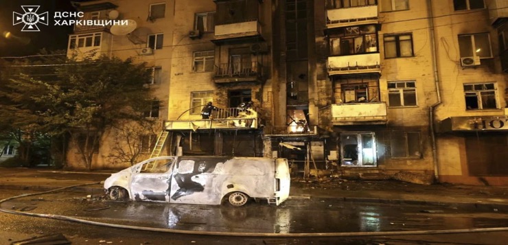 Ataque ruso con drones causa 47 heridos en la segunda ciudad de Ucrania, Járkiv