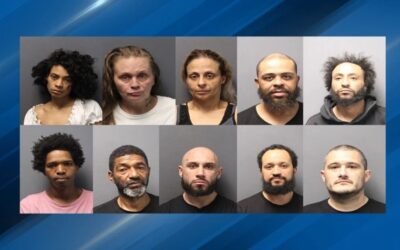 10 arrestados durante operativo anti drogas en Pawtucket.