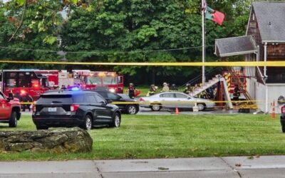 1 muerto y 3 heridos deja colapso parcial de edificio en Porstmouth