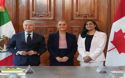 México y Canadá se reúnen para reforzar relación en medio de guerra arancelaria con EEUU