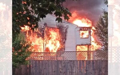 Incendio en Tiverton deja una persona herida.