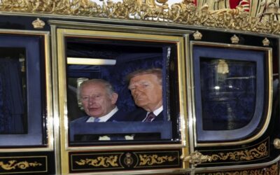 El rey Carlos III recibe a Trump en Windsor, en la 2da visita oficial del presidente al Reino Unido