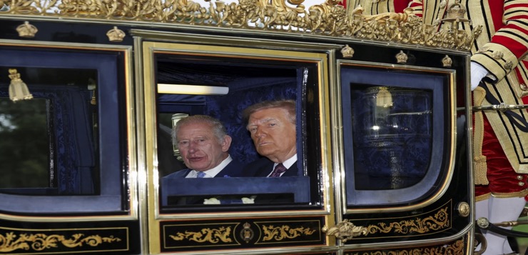 El rey Carlos III recibe a Trump en Windsor, en la 2da visita oficial del presidente al Reino Unido