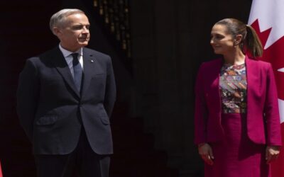 Carney se reúne con Sheinbaum para hablar de comercio antes de revisar el T-MEC
