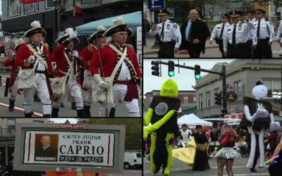 Desfile por el Día de Colón se realiza hoy en Federal Hill Providence a pesar de la lluvia.