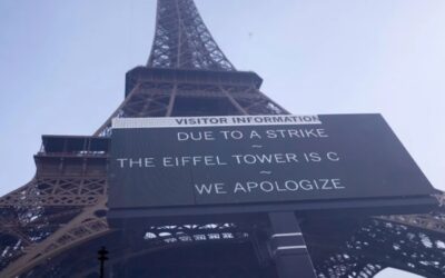 Cierra la Torre Eiffel por protestas en Francia contra la austeridad