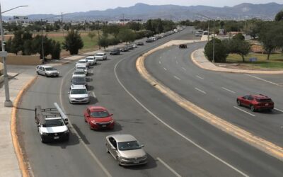 Largas filas en cruces en la frontera norte de México por el cierre del Gobierno en EEUU