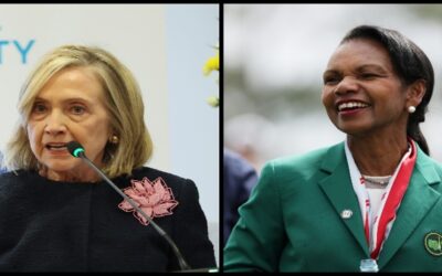 Hillary Clinton y Condoleeza Rice participan en conferencia Universidad Brown.
