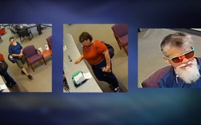 Policía Lincoln necesita ayuda para identificar a dos presuntos ladrones de gafas.