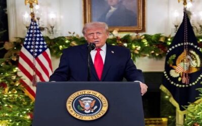 Trump presume de logros en su discurso navideño pese a la caída en las encuestas