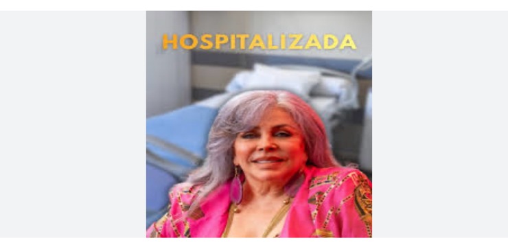 Verónica Castro se encuentra hospitalizada.
