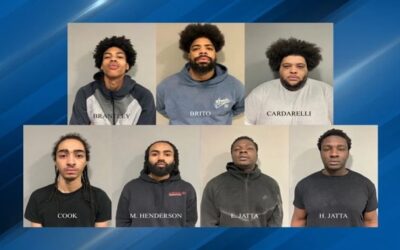 Policia Estatal RI anuncia arresto de 7 presuntos pandilleros e incautación de drogas y armas.