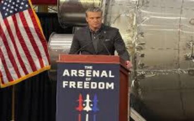 Secretario de Guerra Hegseth visita fábricas para la defensa en Rhode Island.