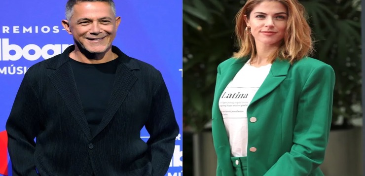 Alejandro Sanz protagoniza un momento romántico con Stephanie Cayo en el escenario