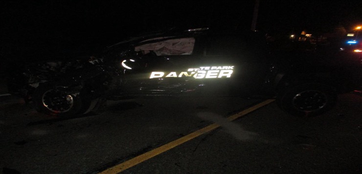 Choque en Glocester deja guardaparques herido.