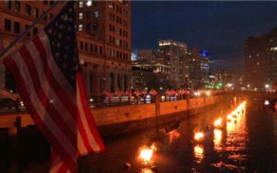 Con el encendido 500 WaterFire celebra esta noche su 30.º aniversario.