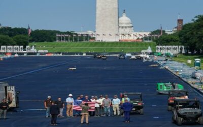 Rellenan de agua Estanque Reflectante en Washington tras renovaciones que ordenó Trump