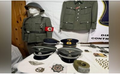 Incautan arsenal nazi en casa de vendedor de Argentina.