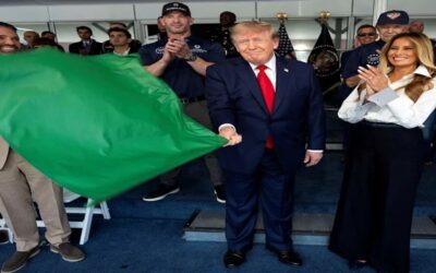 Con una insólita carrera en calles de Washington, Trump culmina festejos por aniversario de EE.UU