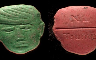 Emiten “alerta roja” por pastillas de éxtasis con forma de Trump que podrían ser letales