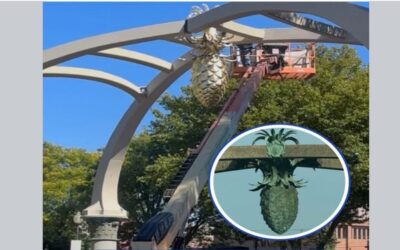 La Pigna regresa a Federal Hill, restaurada y con baño de oro.